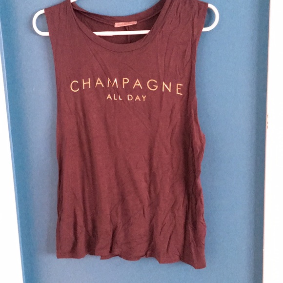 Champagne All Day muscle tee - Picture 1 of 2